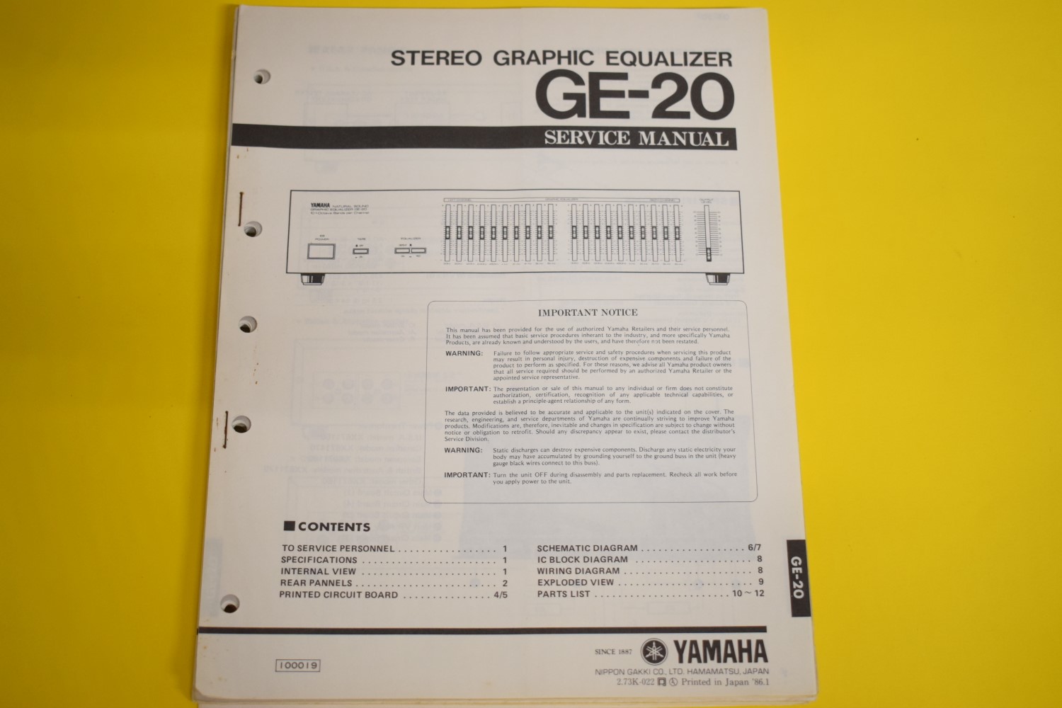 Yamaha GE-20